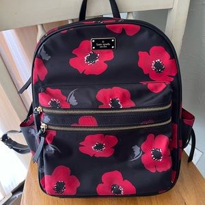 Kate spade floral backpack
